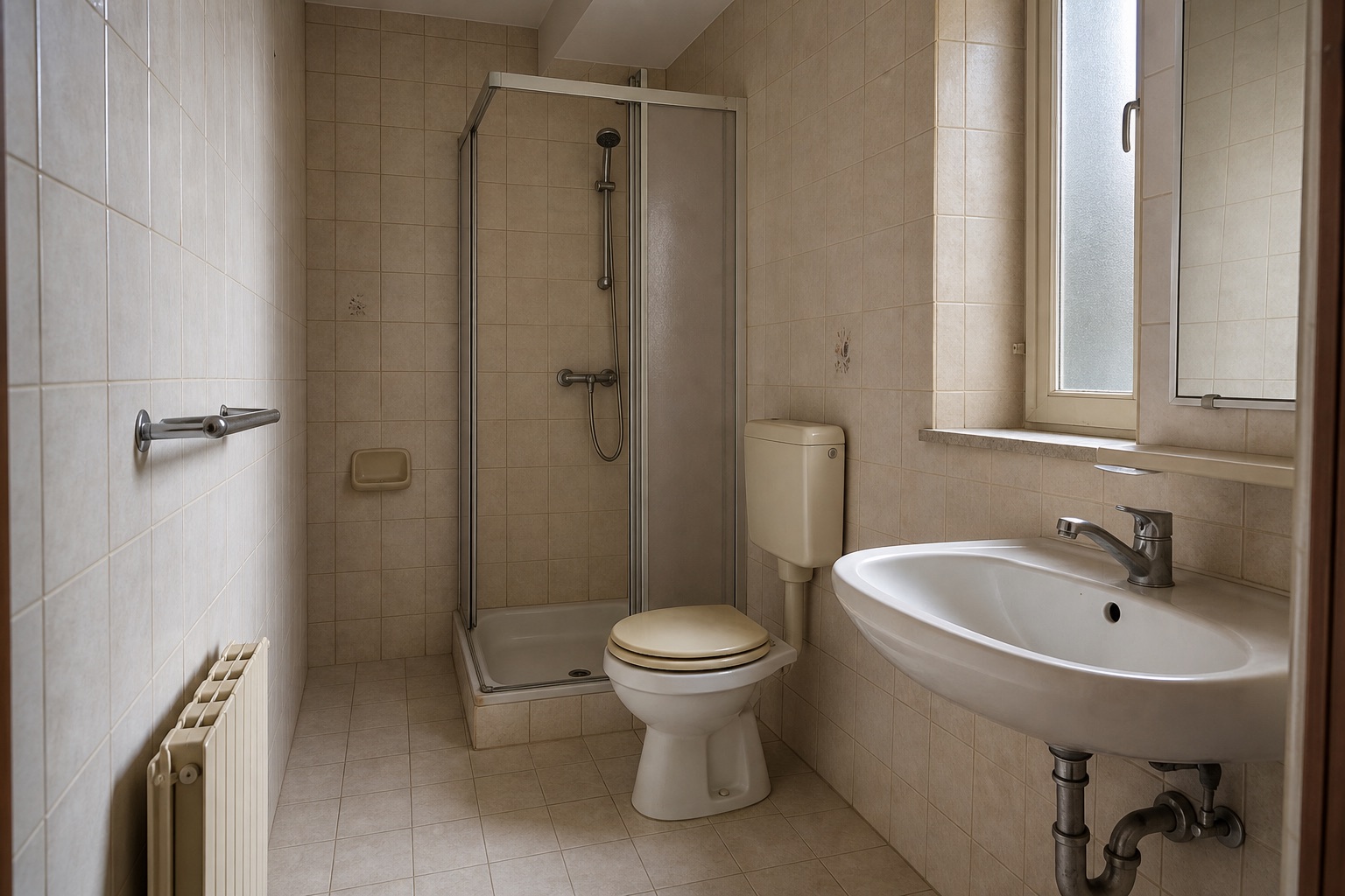 Bagno prima della trasformazione.